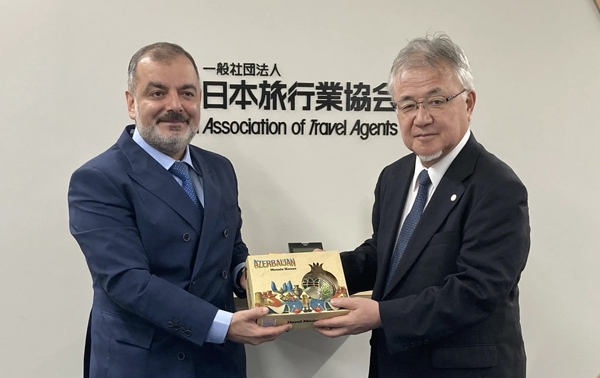 アゼルバイジャン共和国ファリド・ユニス・オグル・タリボフ駐日特命全権大使がJATAを訪問